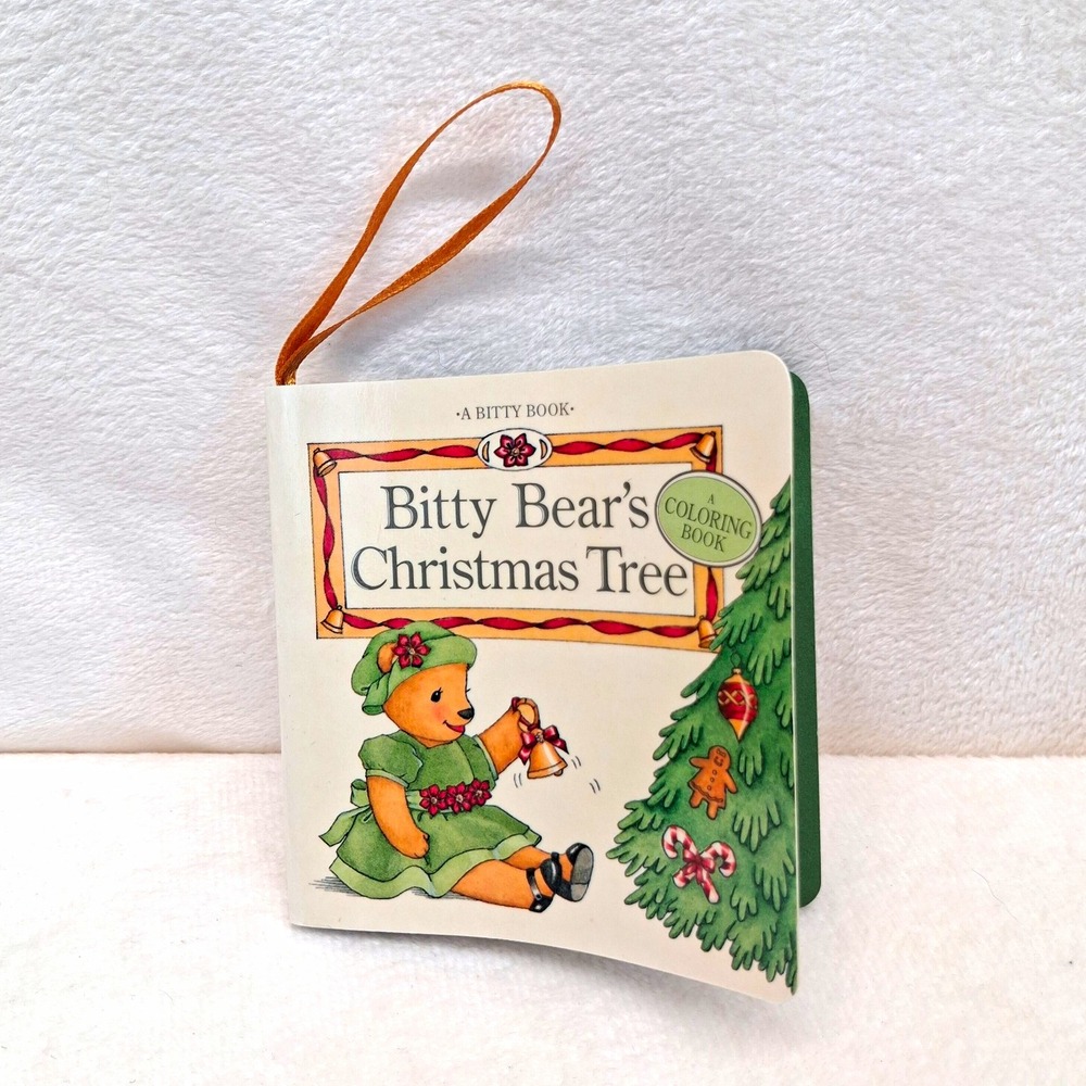 Pleasant Company A Bitty Book Bitty Bear Christmas Tree Hanging Book Ornament